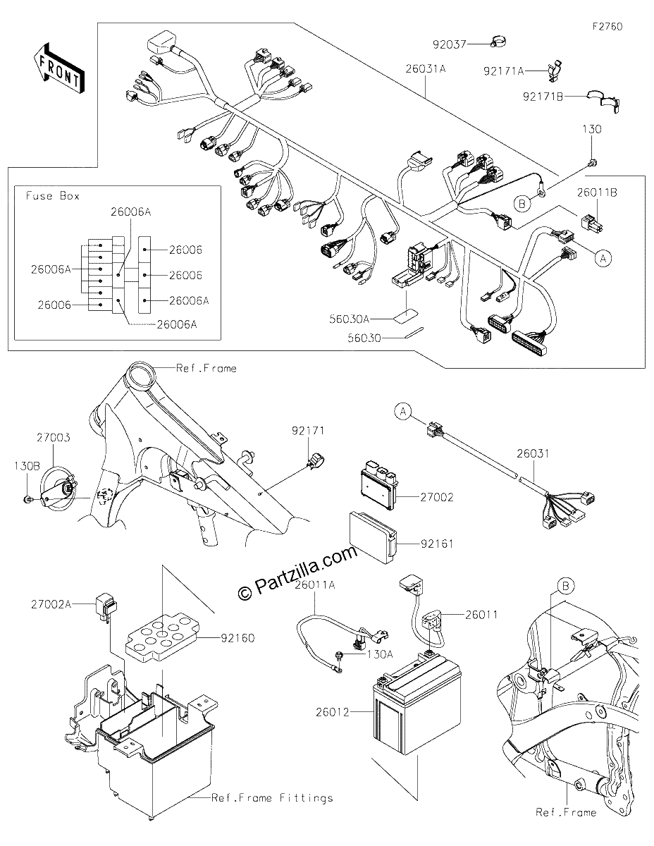 Diagrama de CHASSIS ELECTRICAL EQUIPMENT