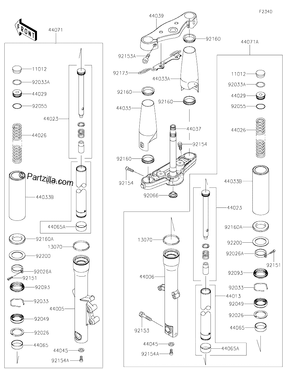 Diagrama de FRONT FORK