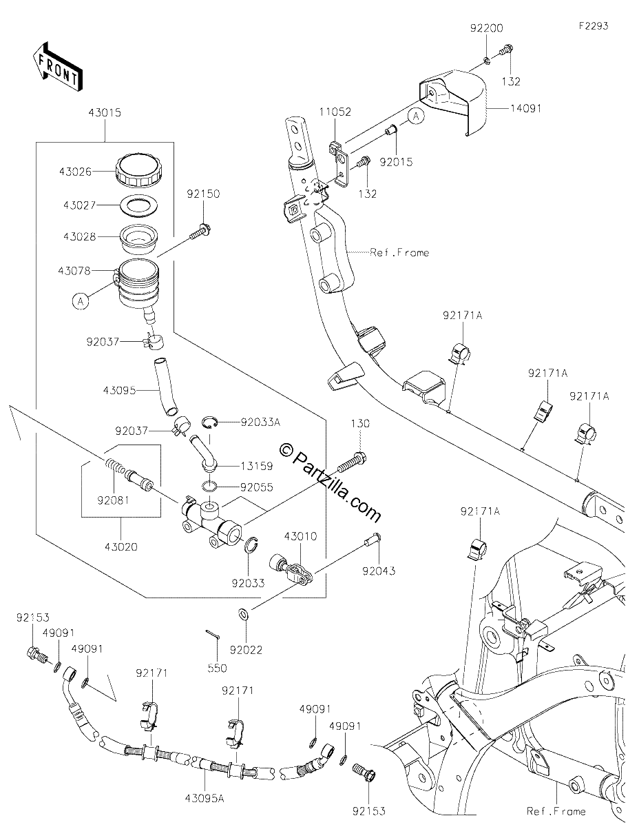Diagrama de REAR MASTER CYLINDER
