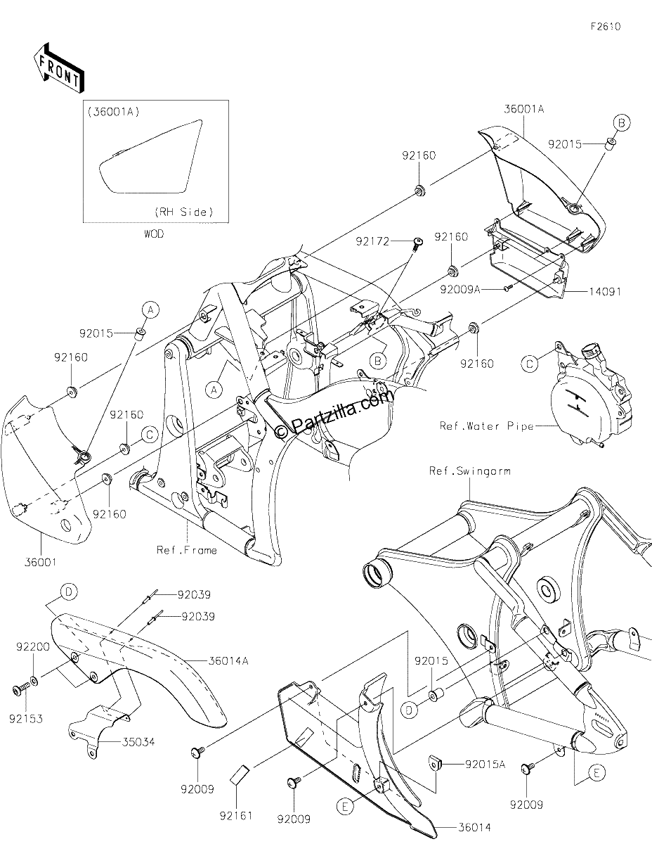 Diagrama de SIDE COVERS CHAIN COVER