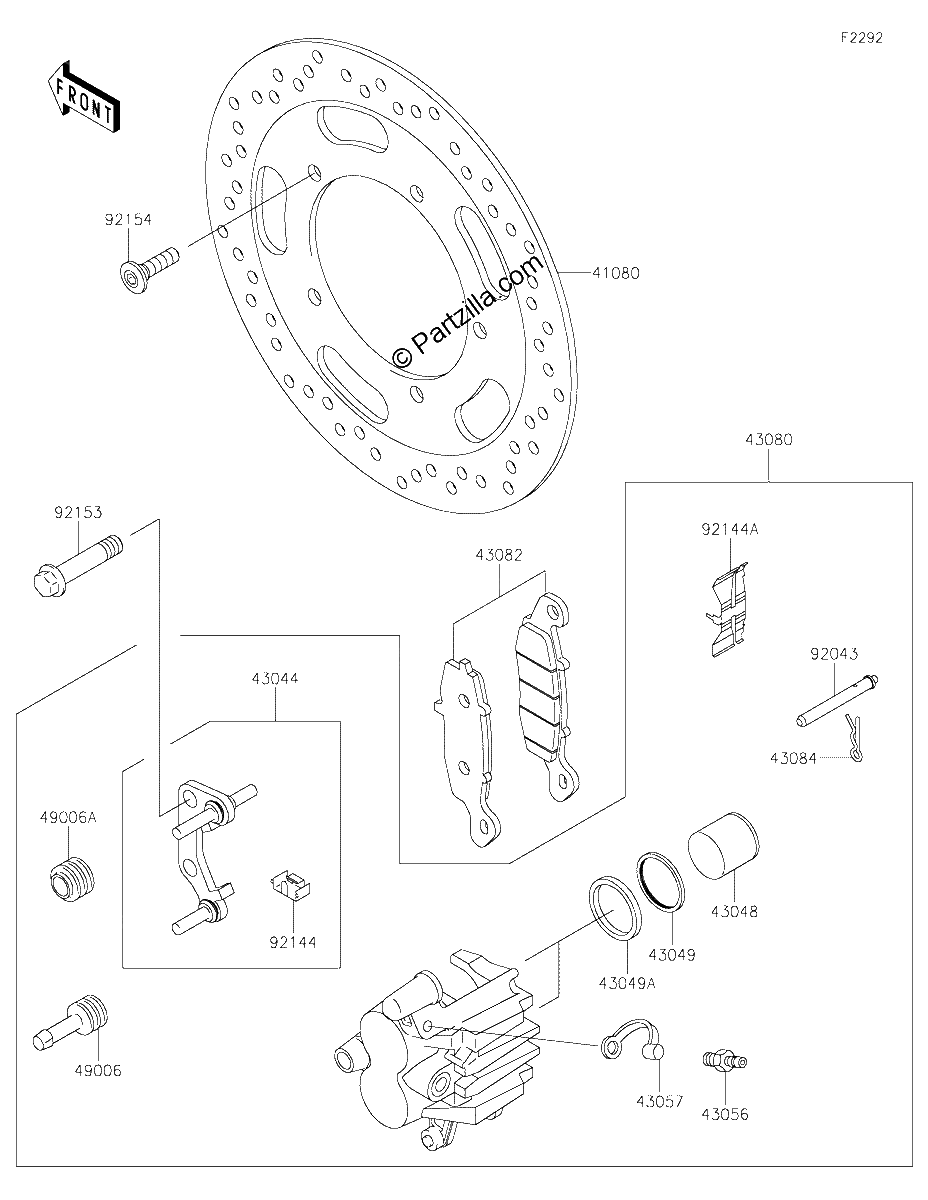 Diagrama de FRONT BRAKE
