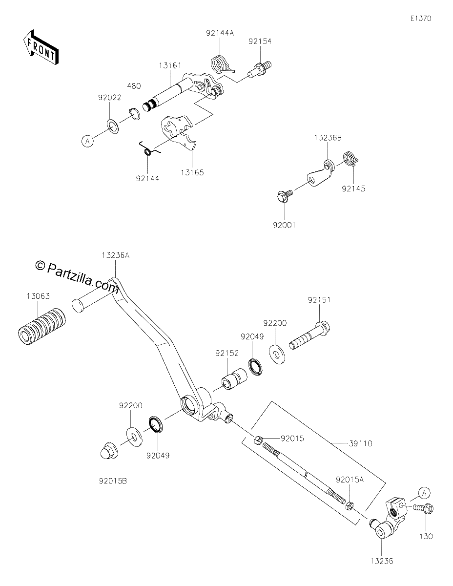 Diagrama de GEAR CHANGE MECHANISM