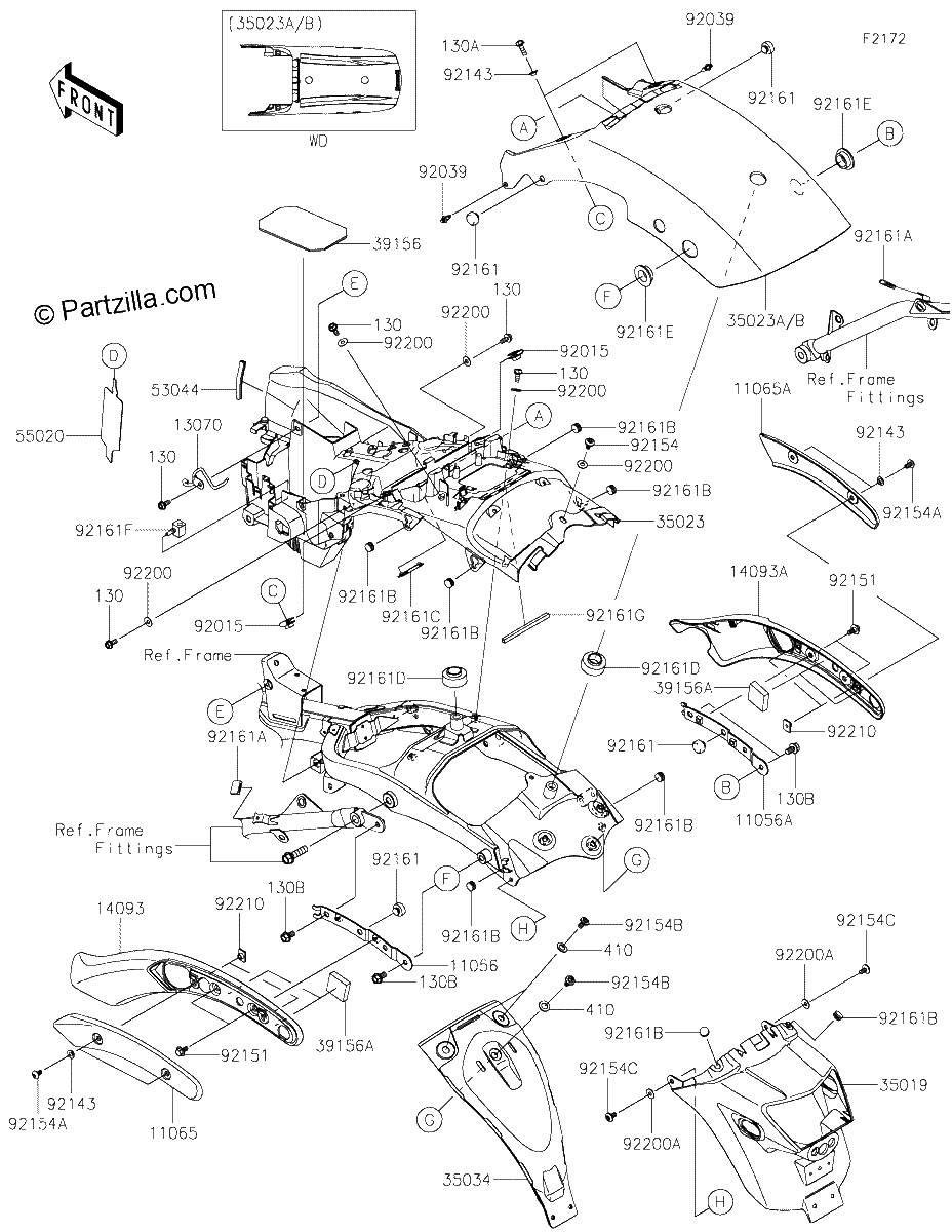 Diagrama de REAR FENDER S