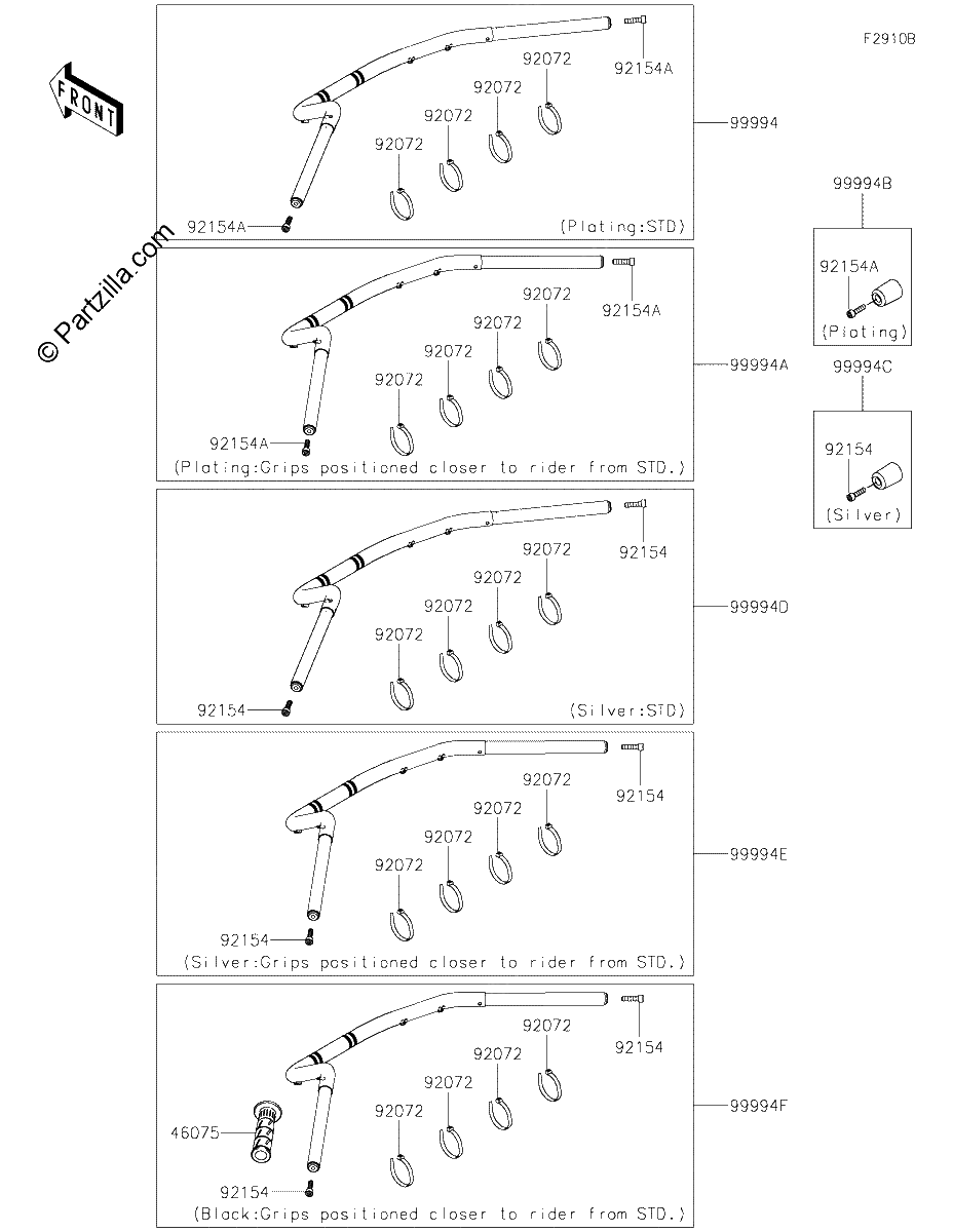 Diagrama de ACCESSORY HANDLEBAR