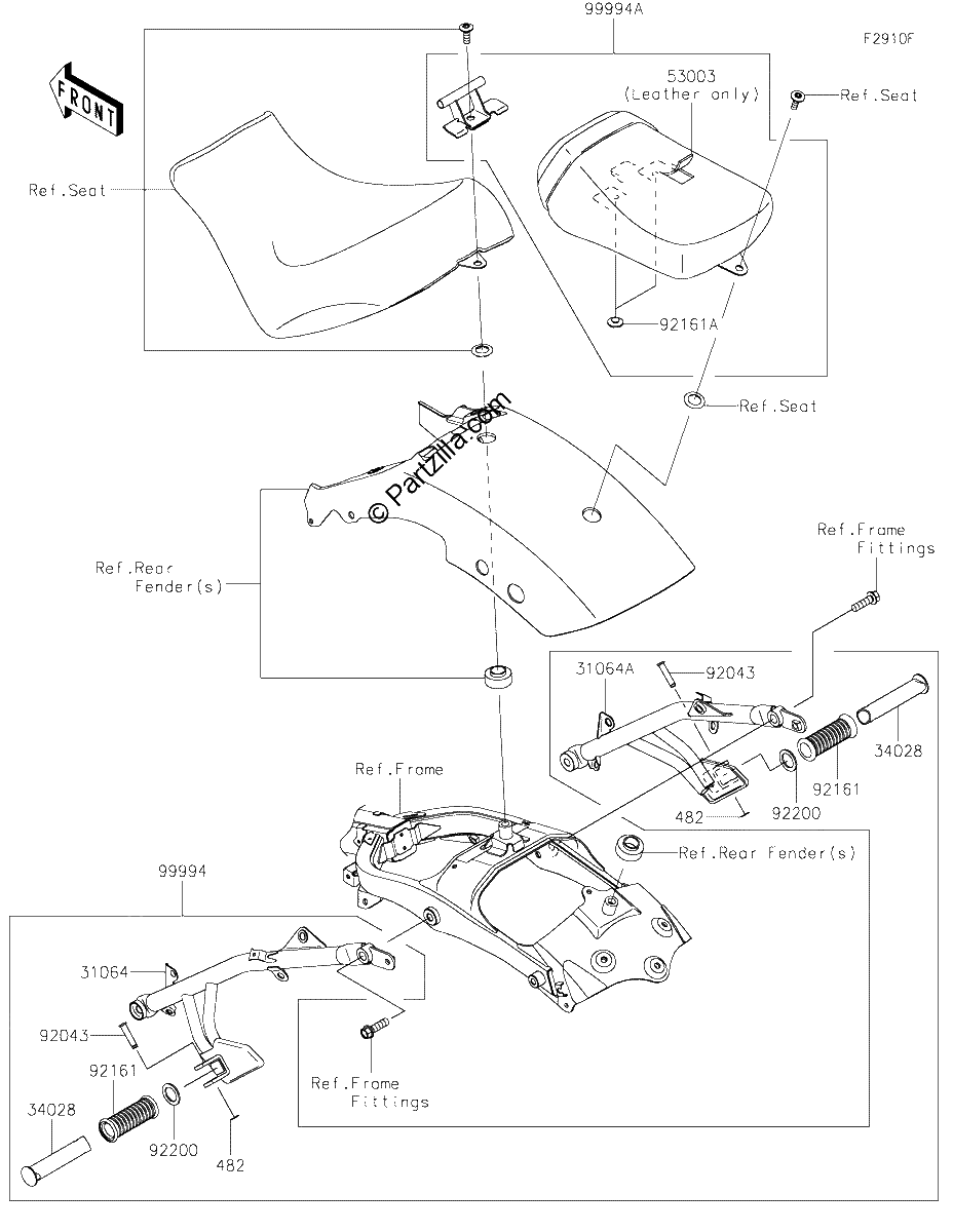 Diagrama de ACCESSORY PASSENGER SEAT
