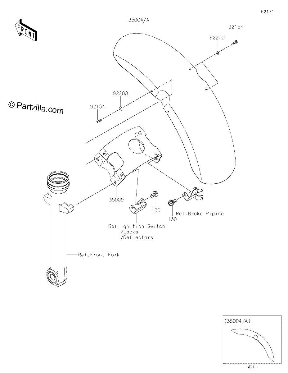 Diagrama de FRONT FENDER S