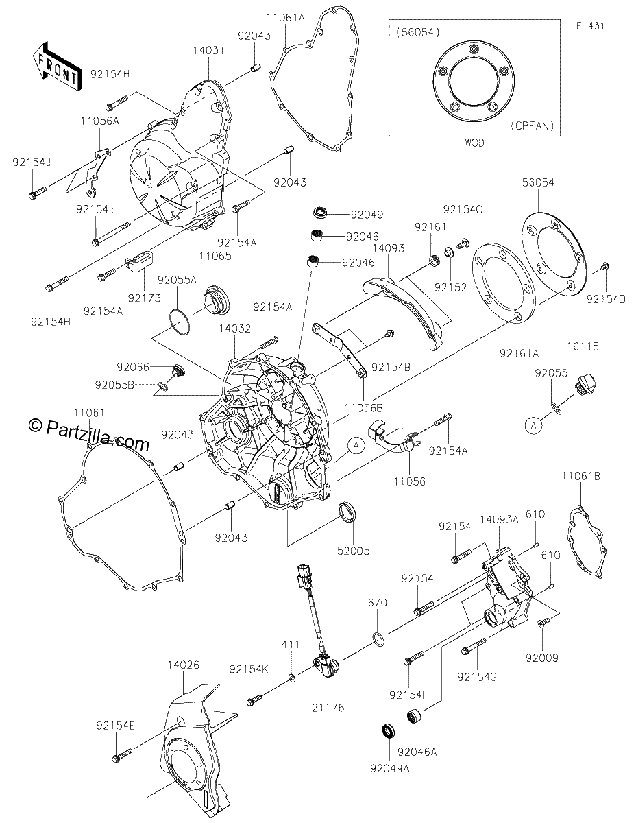 Diagrama de ENGINE COVER S