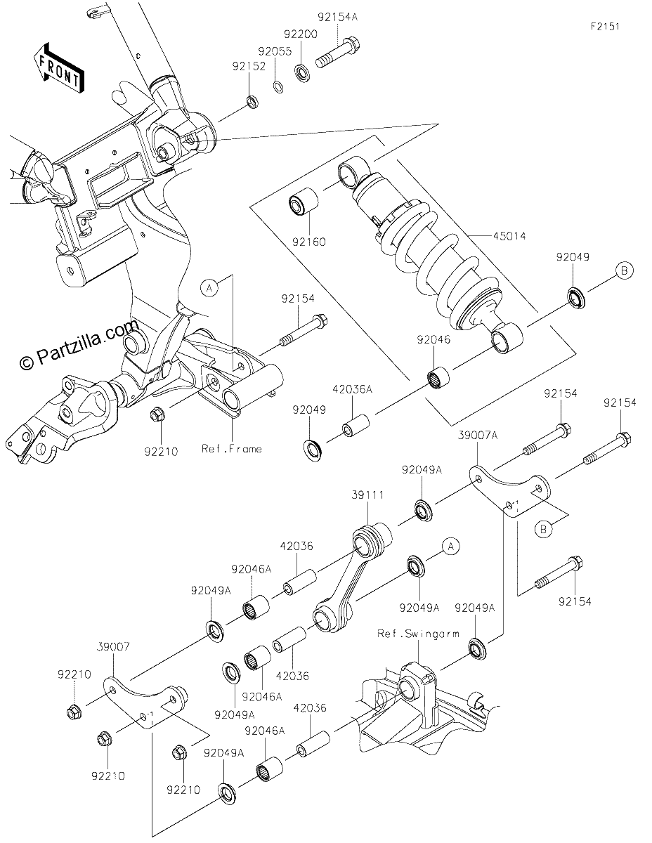 Diagrama de SUSPENSION SHOCK ABSORBER