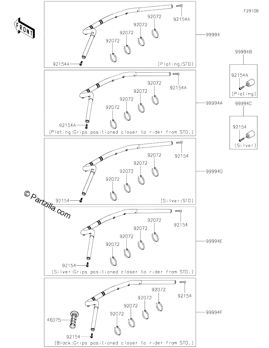 Diagrama de ACCESSORY HANDLEBAR