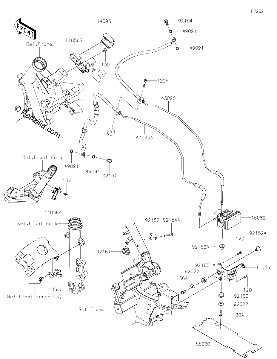 Diagrama de BRAKE PIPING
