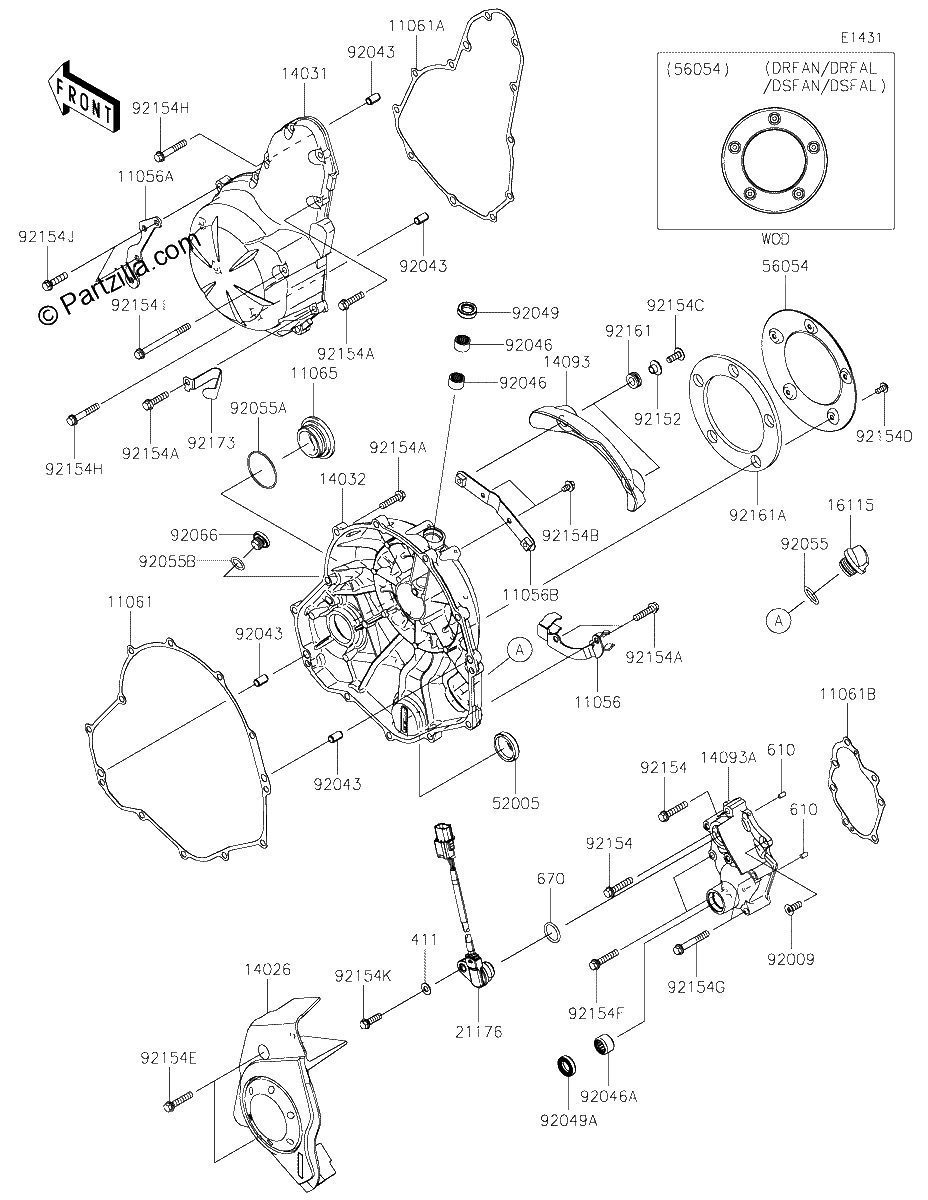 Diagrama de ENGINE COVER S