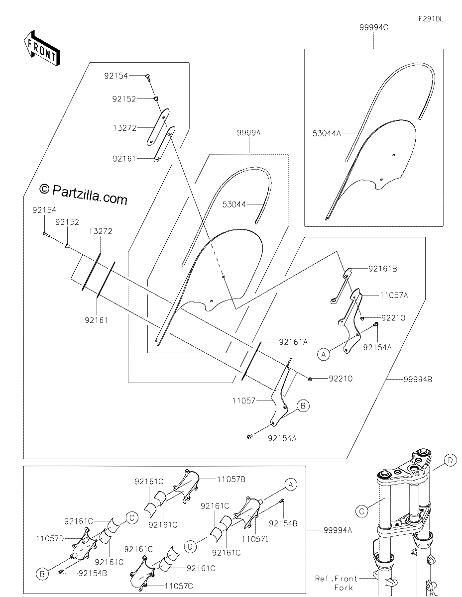 Diagrama de ACCESSORY WINDSHIELD