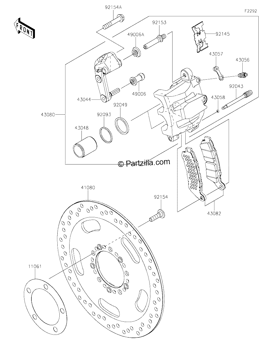 Diagrama de FRONT BRAKE