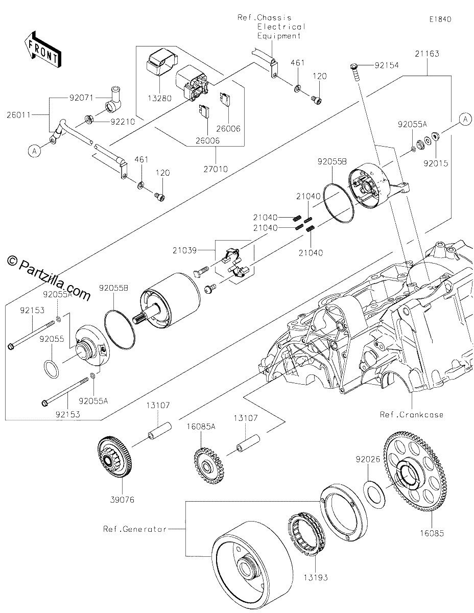 Diagrama de STARTER MOTOR