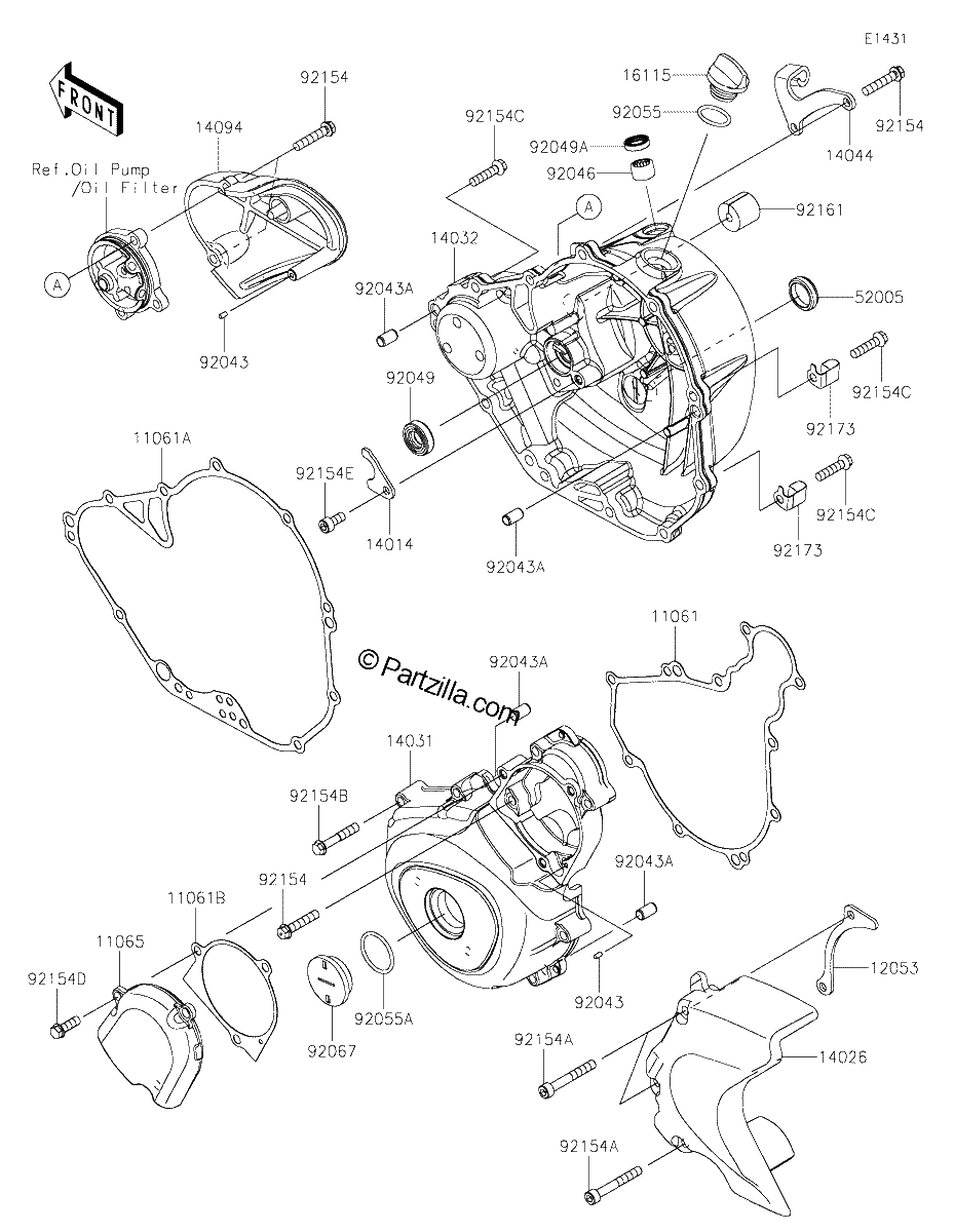 Diagrama de ENGINE COVER S