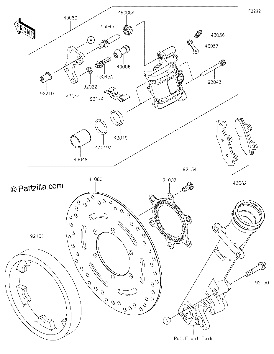 Diagrama de FRONT BRAKE