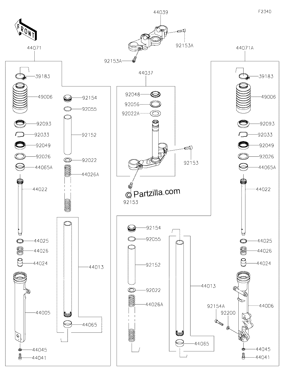 Diagrama de FRONT FORK