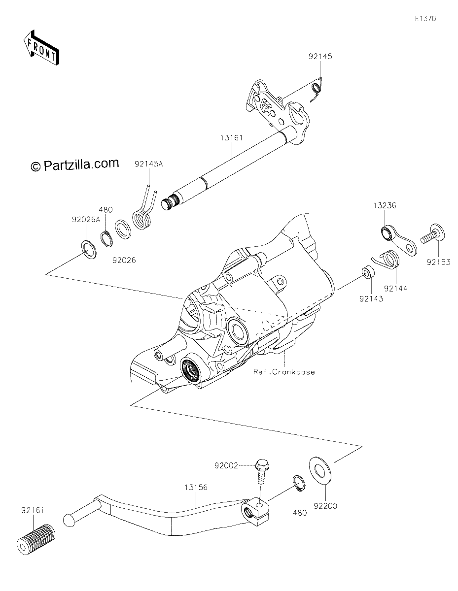 Diagrama de GEAR CHANGE MECHANISM
