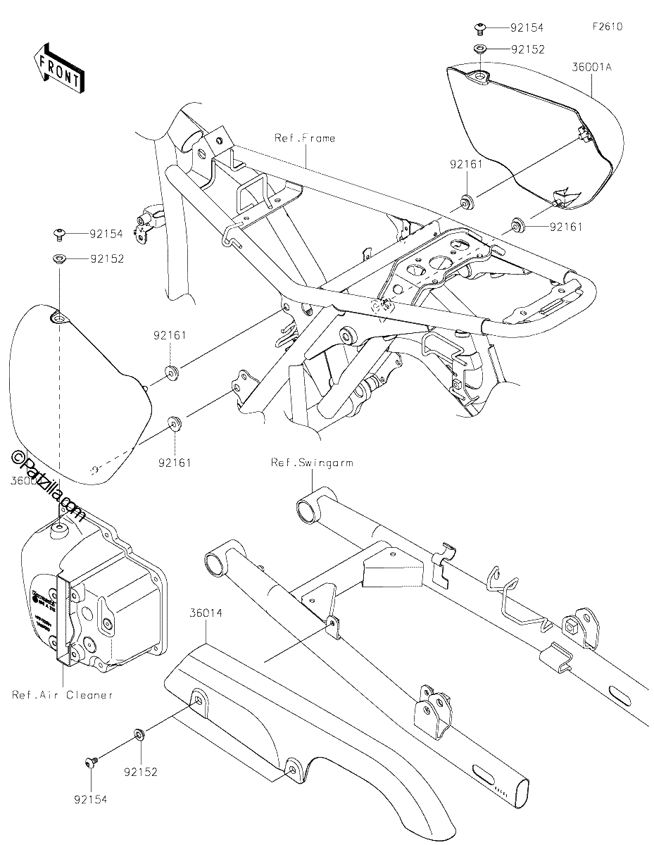 Diagrama de SIDE COVERS CHAIN COVER