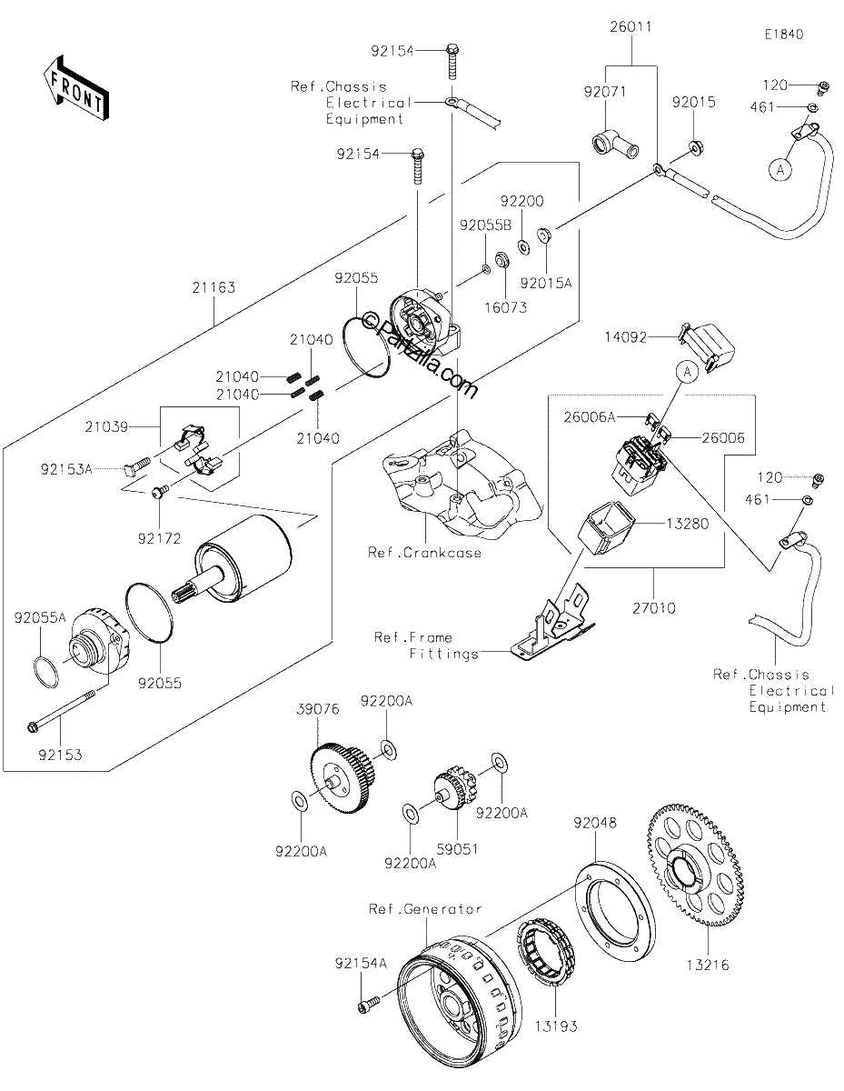 Diagrama de STARTER MOTOR