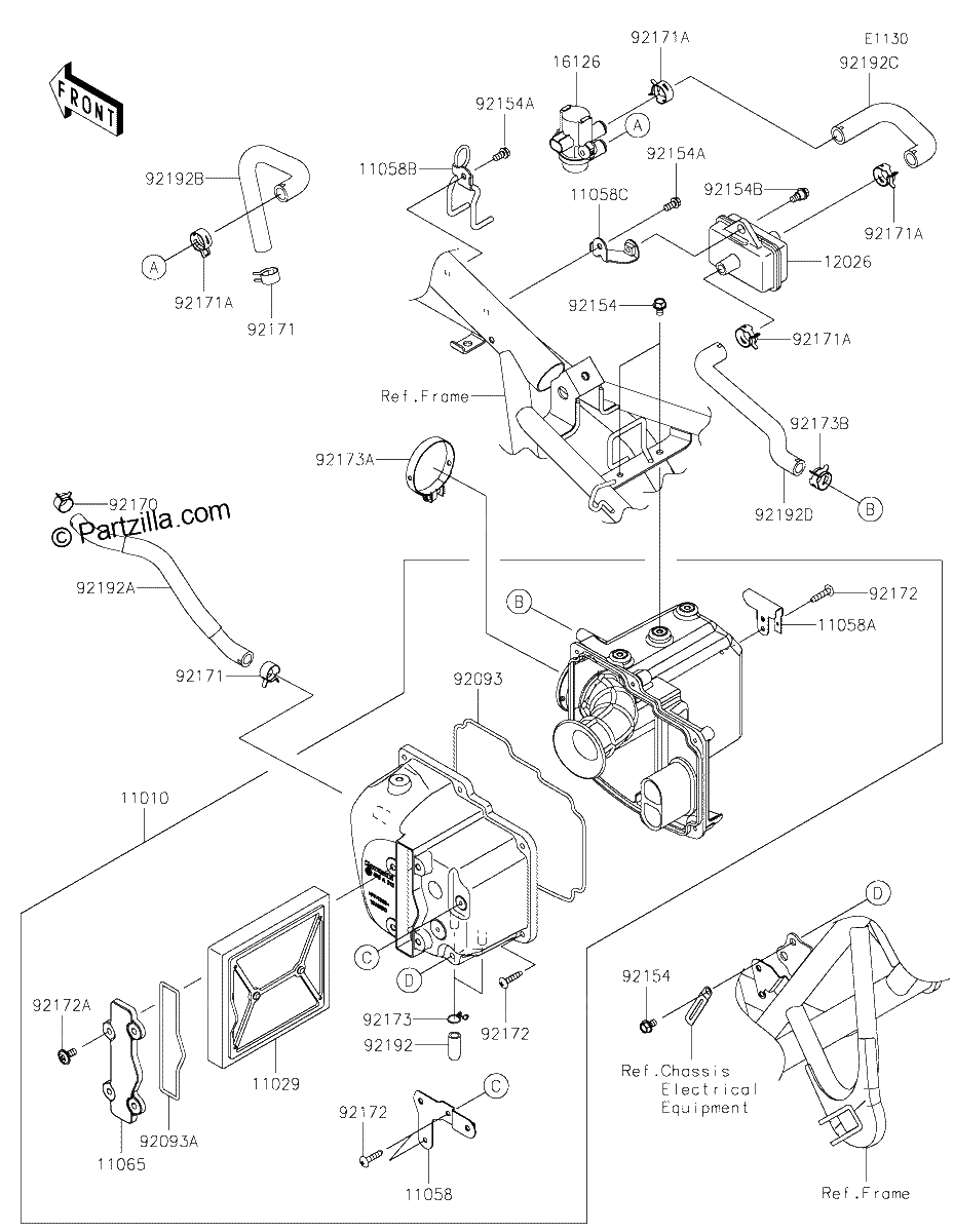 Diagrama de AIR CLEANER