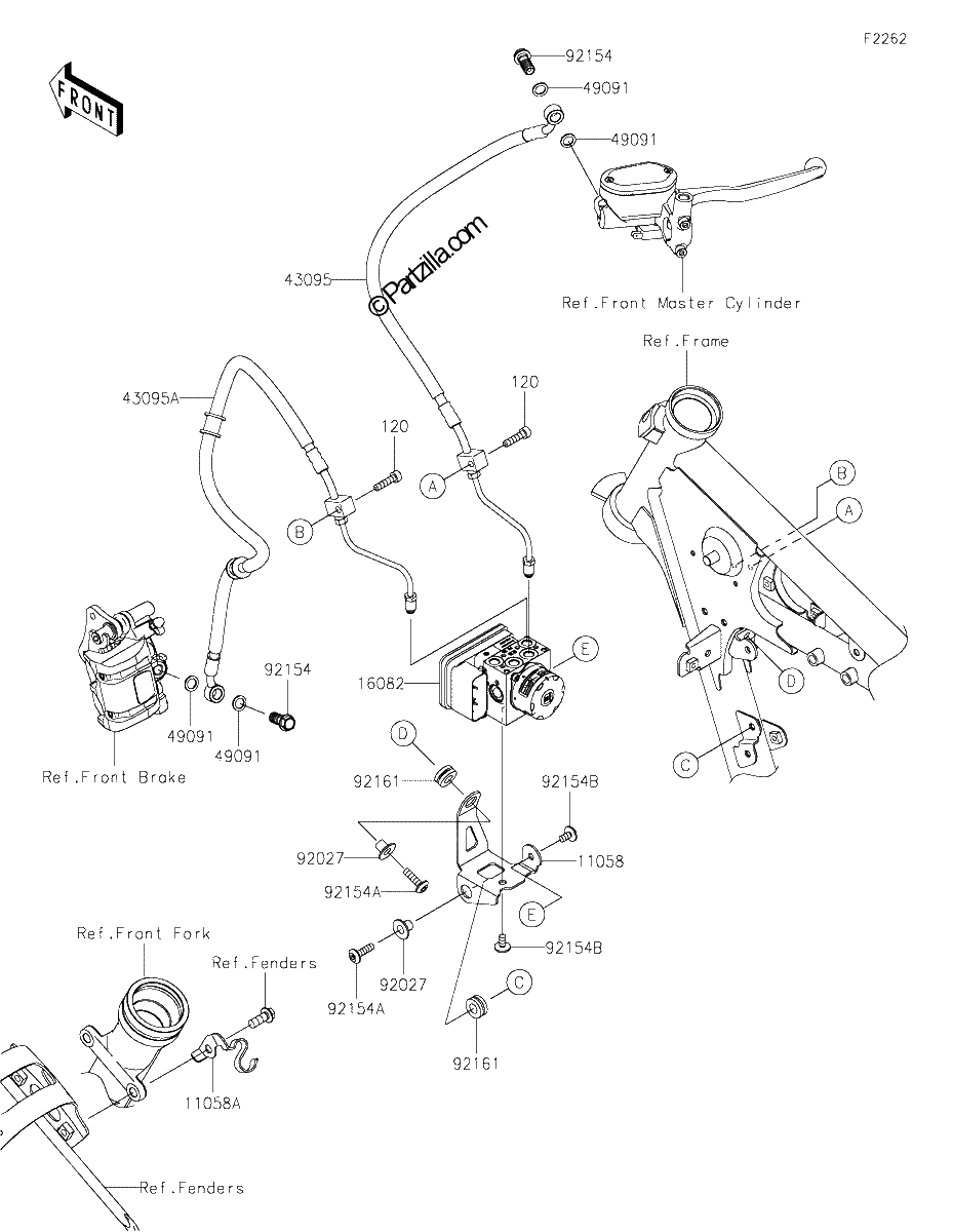 Diagrama de BRAKE PIPING