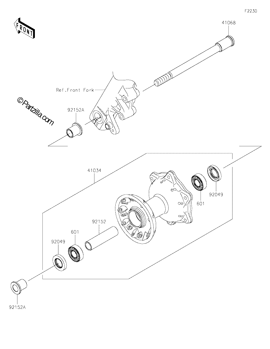 Diagrama de FRONT WHEEL