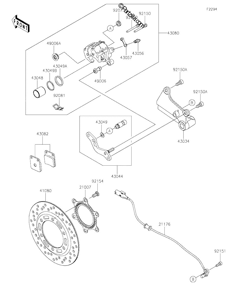Diagrama de REAR BRAKE