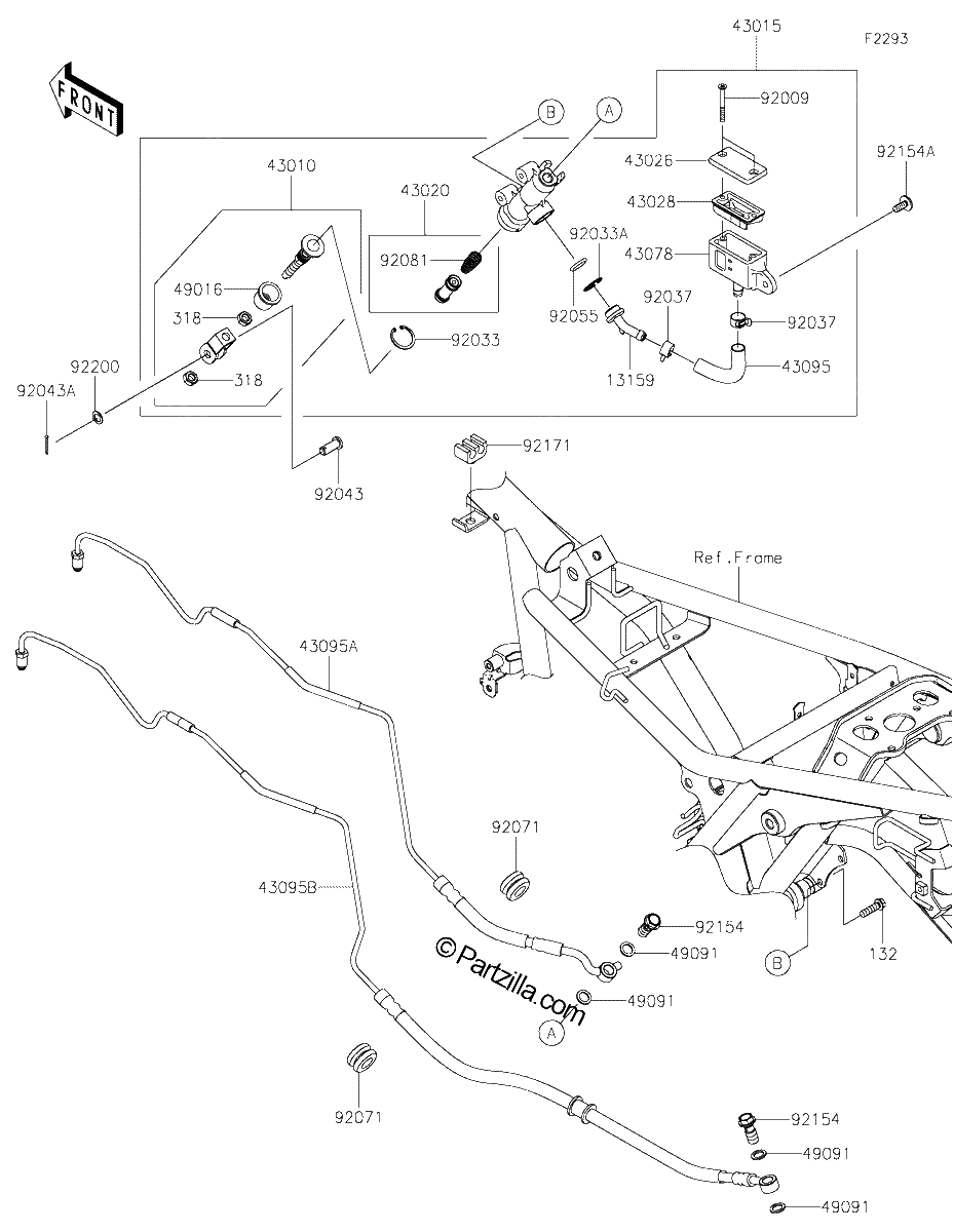 Diagrama de REAR MASTER CYLINDER