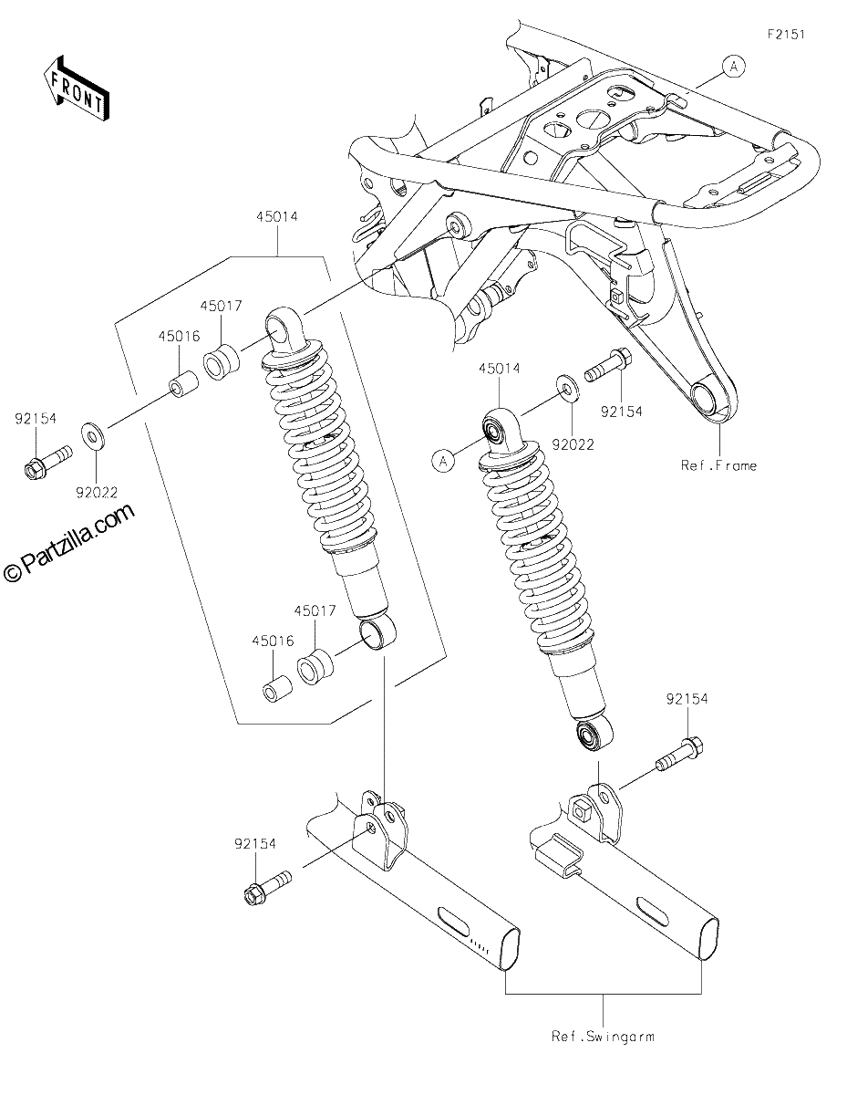 Diagrama de SUSPENSION SHOCK ABSORBER
