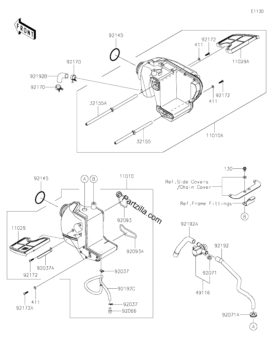 Diagrama de AIR CLEANER