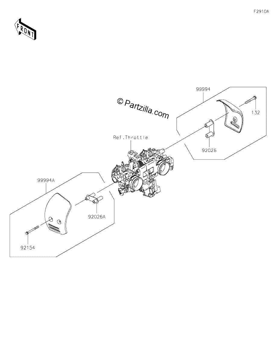 Diagrama de ACCESSORY THROTTLE BODY COVER