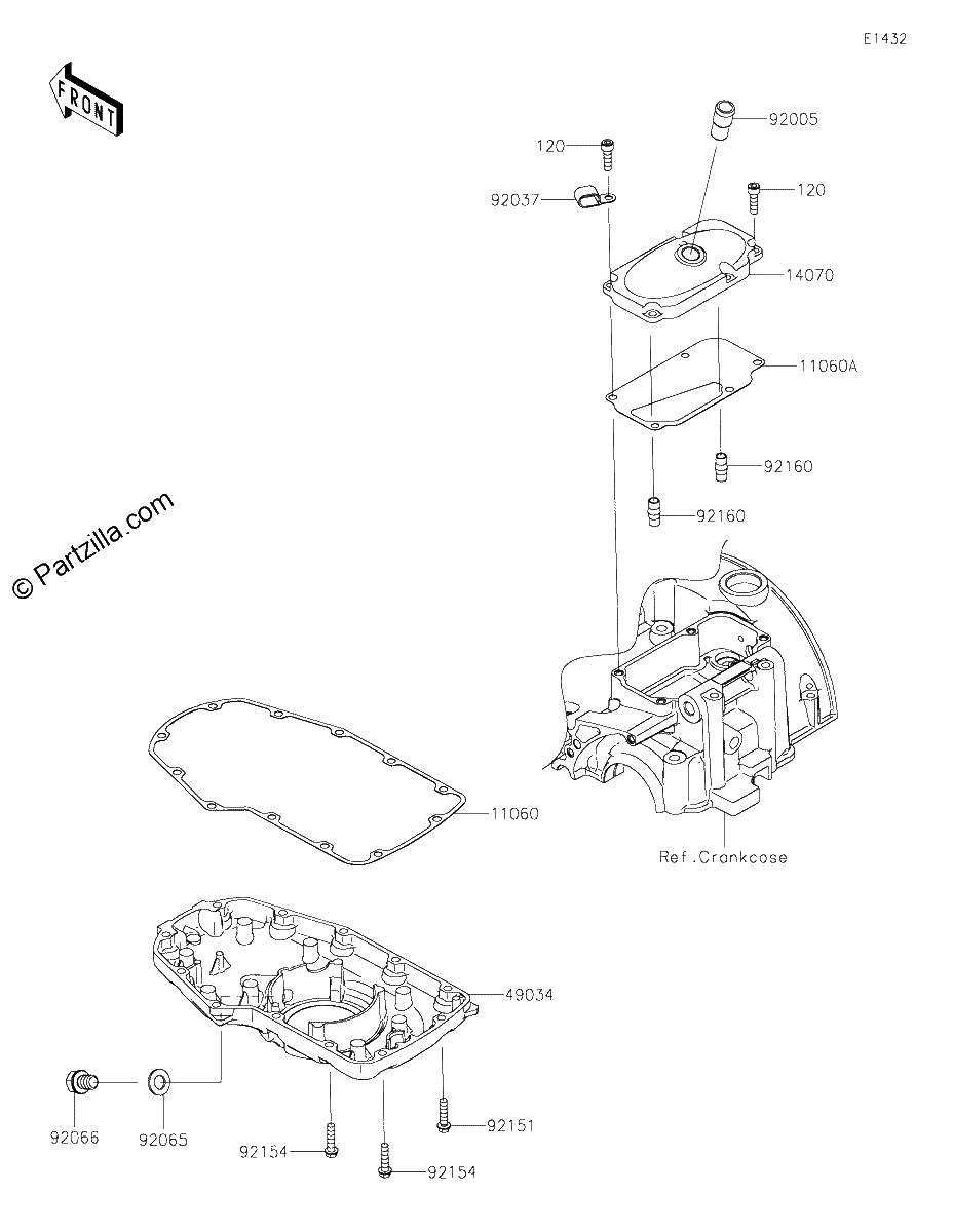 Diagrama de BREATHER COVER OIL PAN