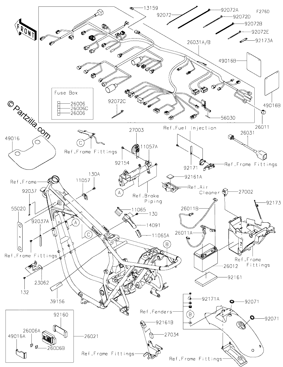Diagrama de CHASSIS ELECTRICAL EQUIPMENT