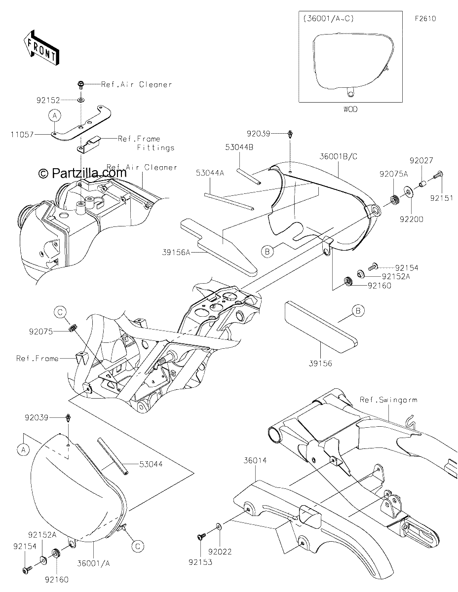 Diagrama de SIDE COVERS CHAIN COVER