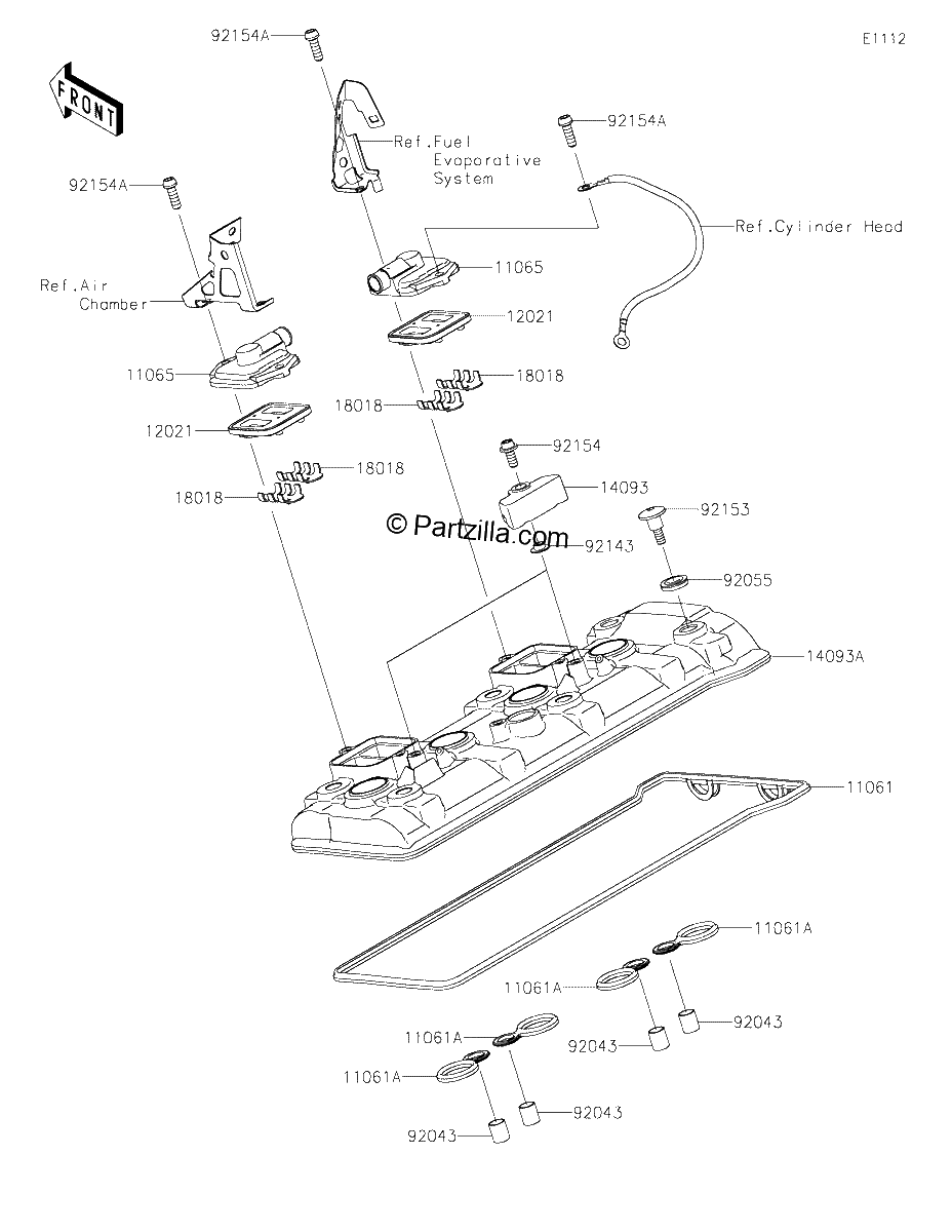 Diagrama de CYLINDER HEAD COVER