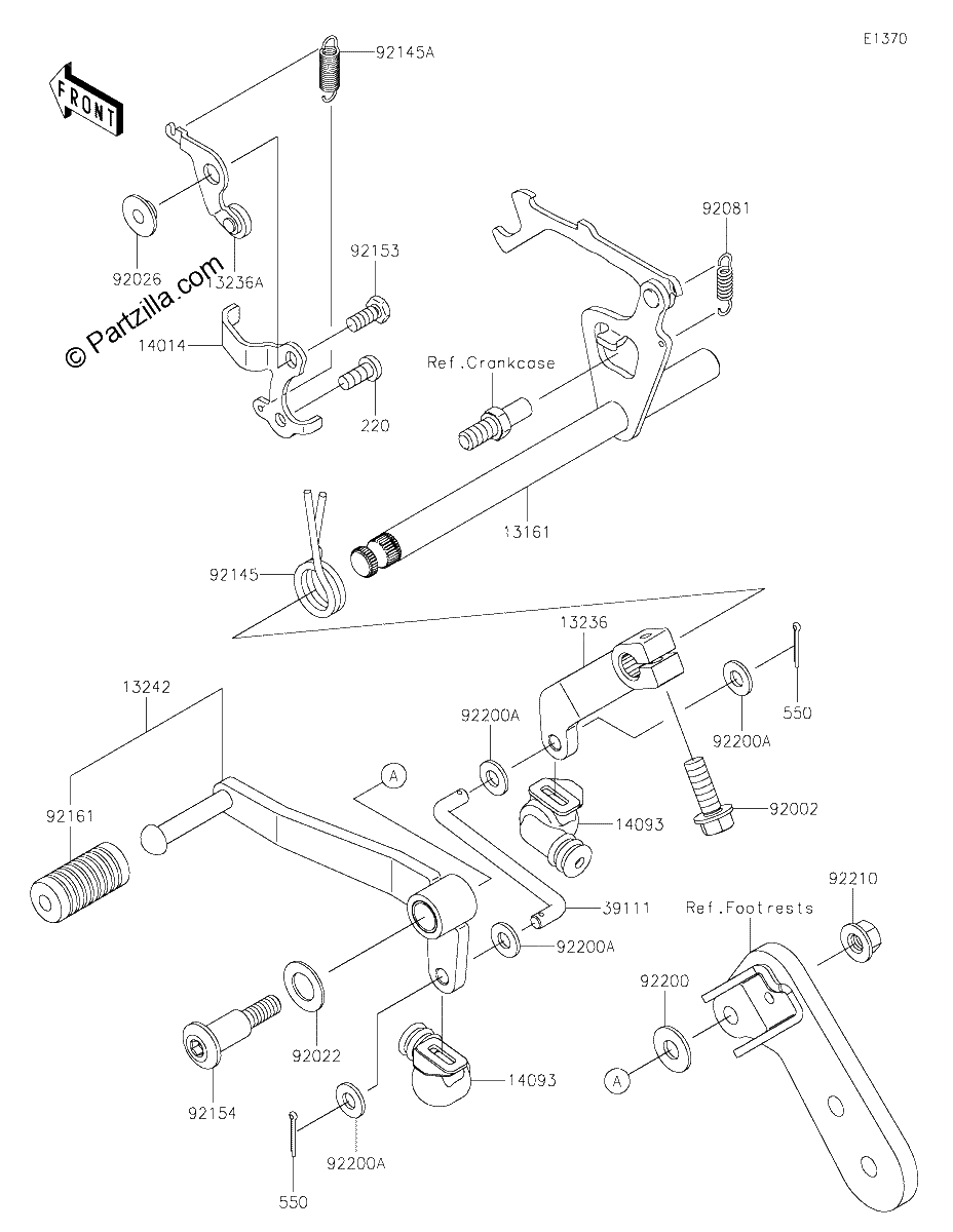 Diagrama de GEAR CHANGE MECHANISM