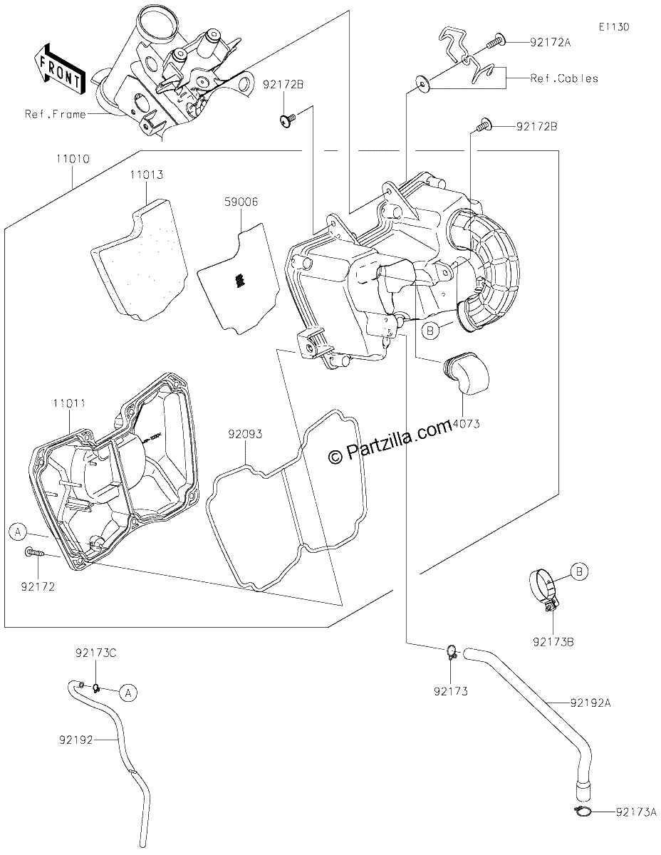 Diagrama de AIR CLEANER