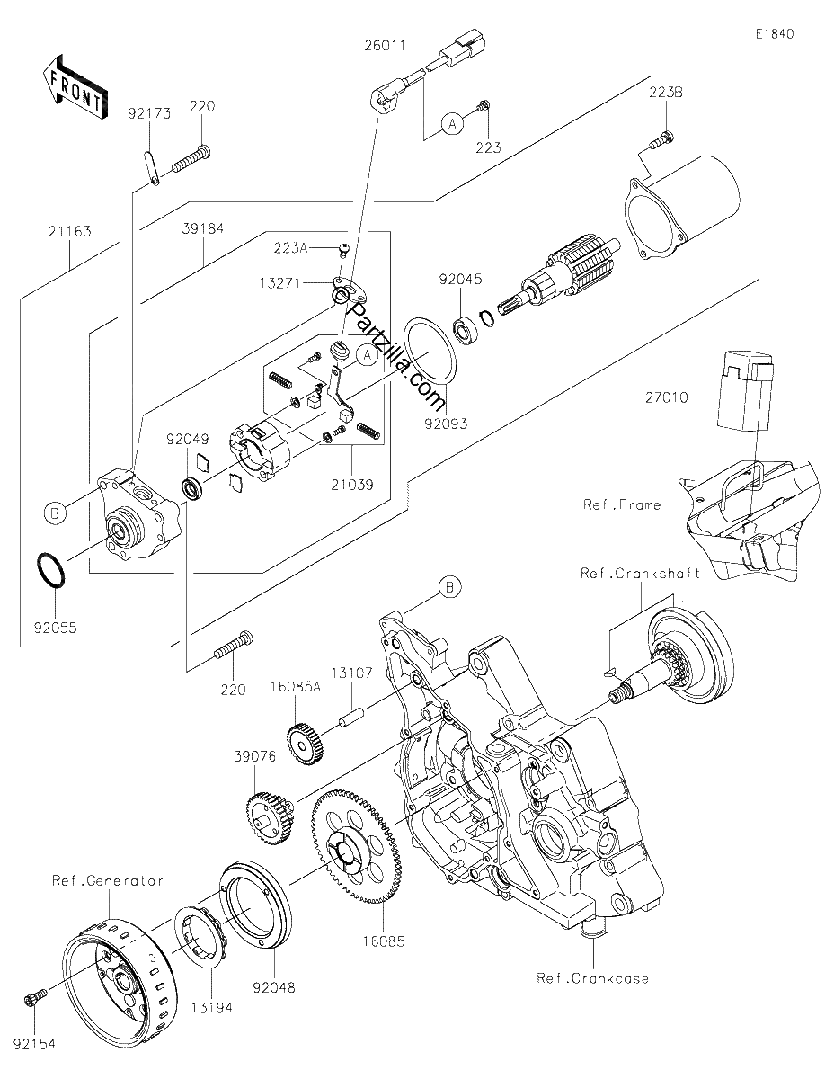 Diagrama de STARTER MOTOR