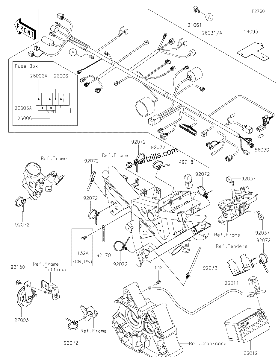 Diagrama de CHASSIS ELECTRICAL EQUIPMENT