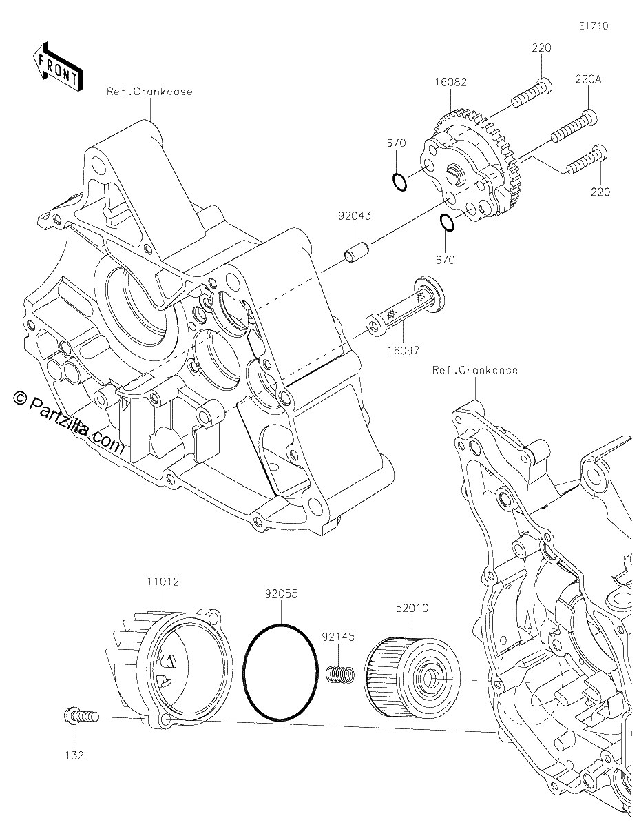 Diagrama de OIL PUMP OIL FILTER