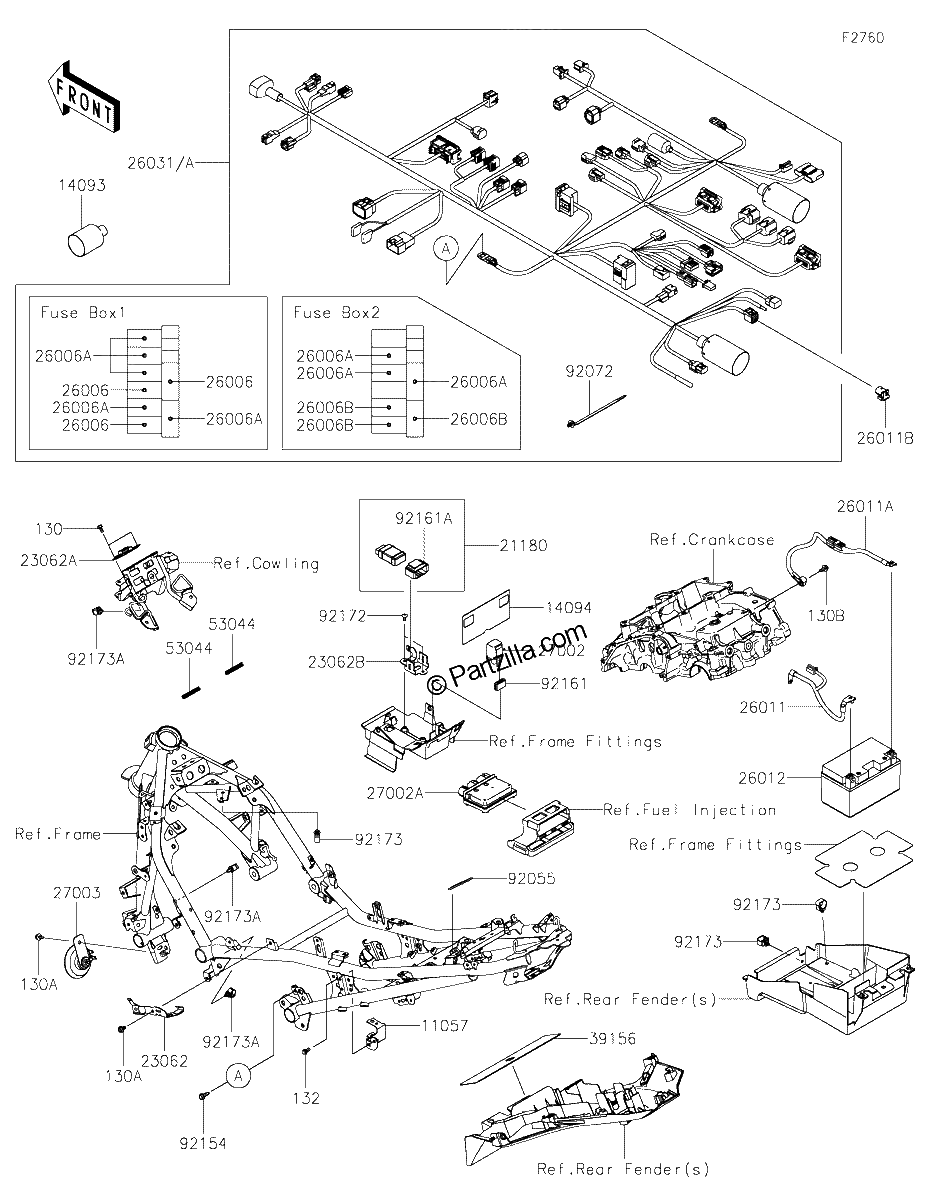 Diagrama de CHASSIS ELECTRICAL EQUIPMENT