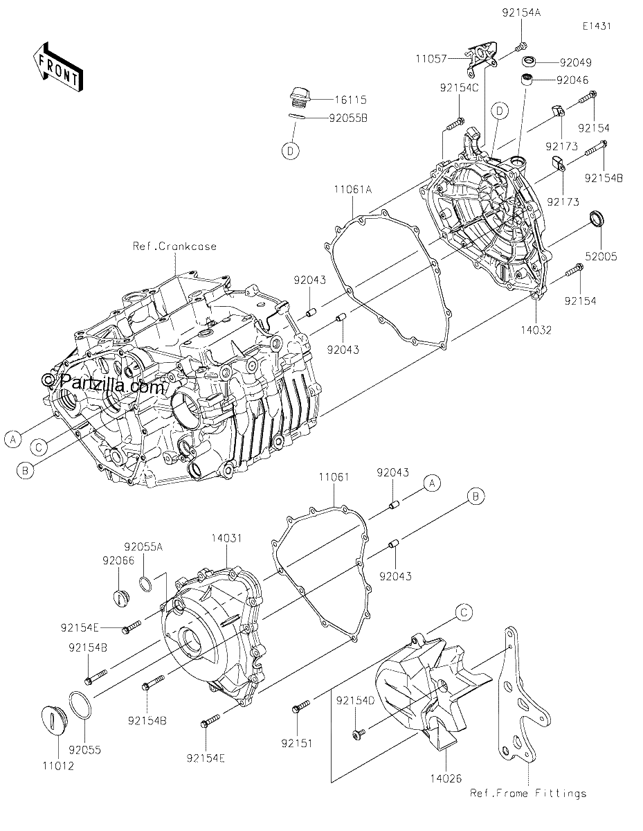 Diagrama de ENGINE COVER S