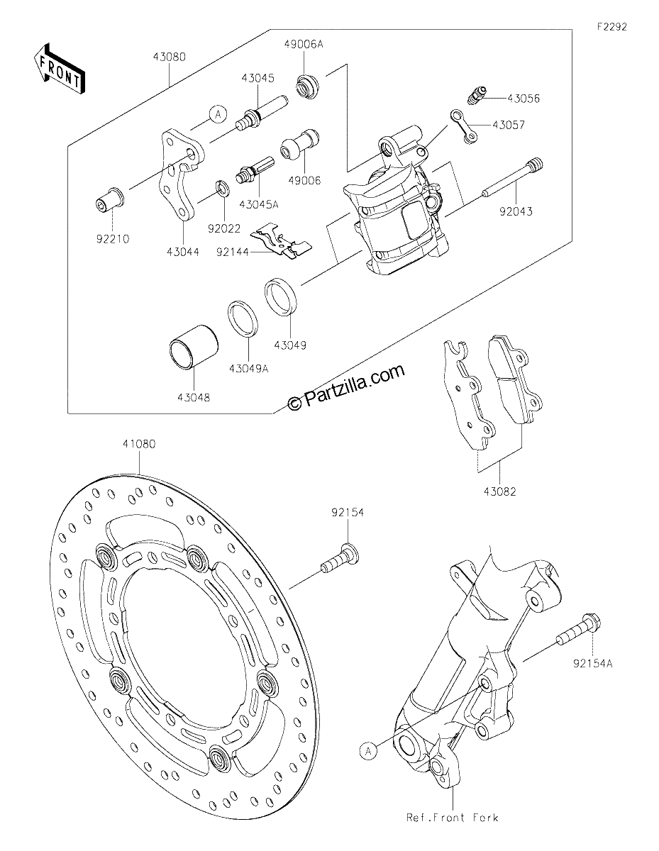 Diagrama de FRONT BRAKE