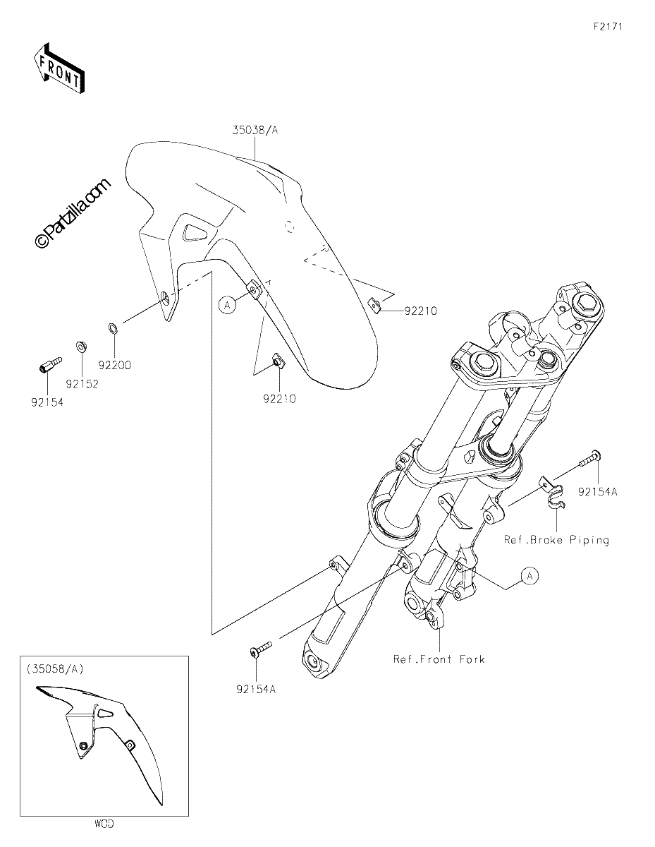 Diagrama de FRONT FENDER S