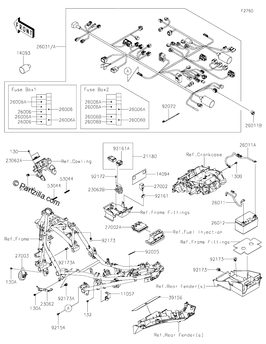 Diagrama de CHASSIS ELECTRICAL EQUIPMENT