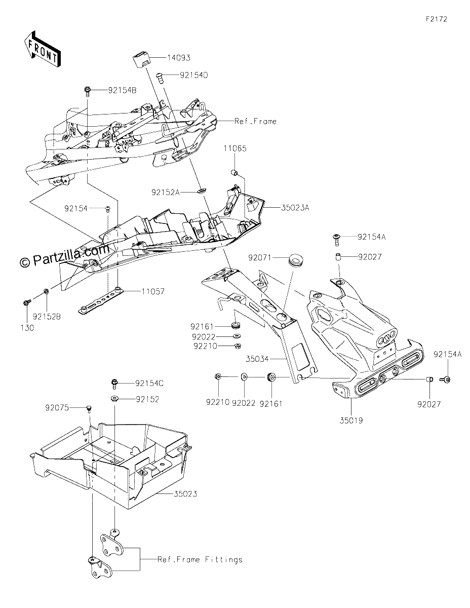 Diagrama de REAR FENDER S