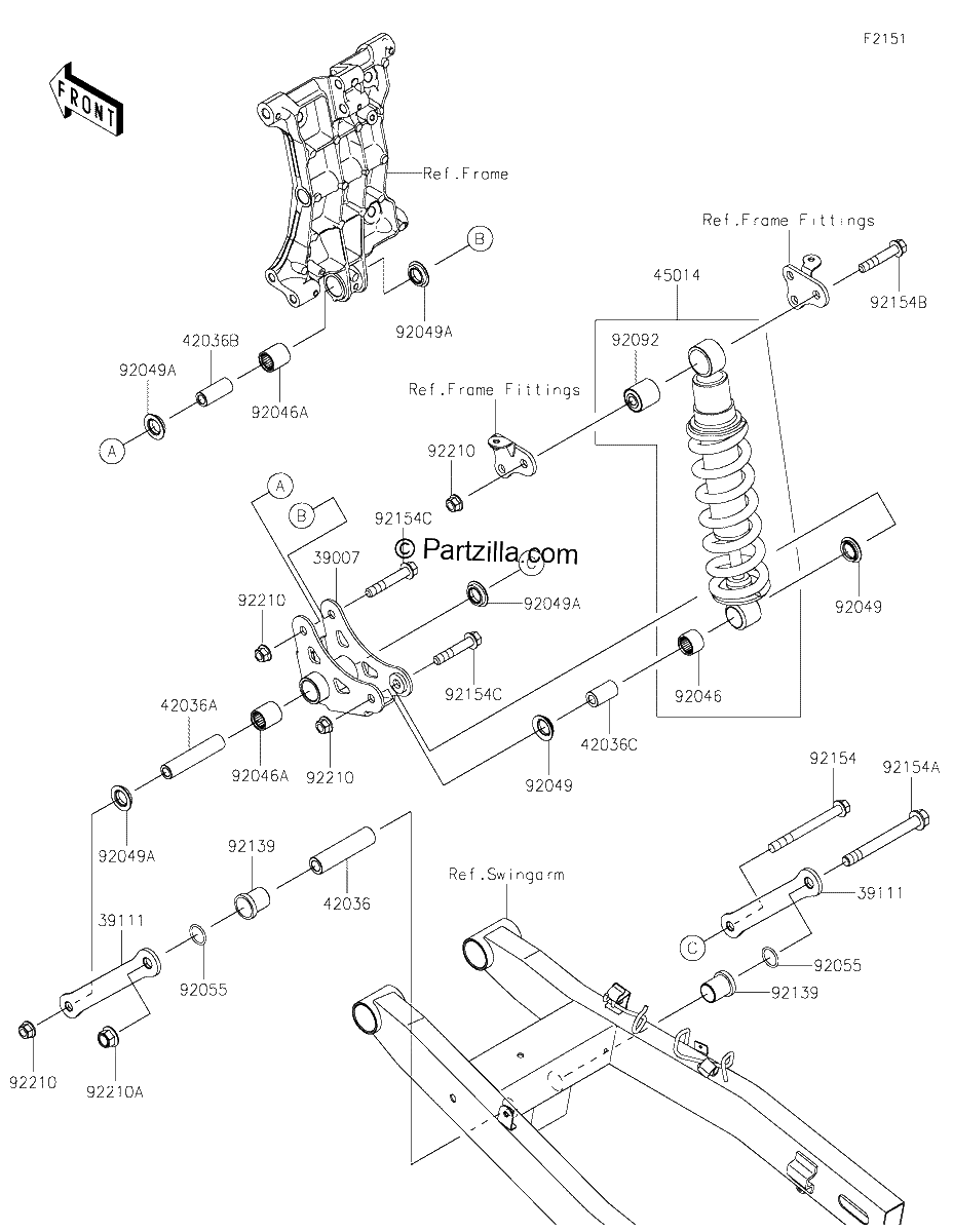 Diagrama de SUSPENSION SHOCK ABSORBER