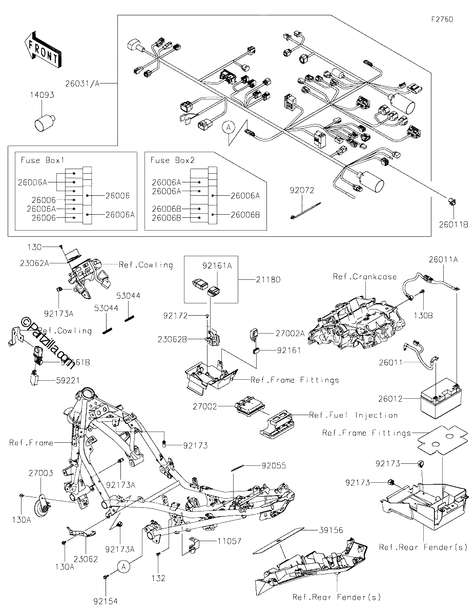 Diagrama de CHASSIS ELECTRICAL EQUIPMENT