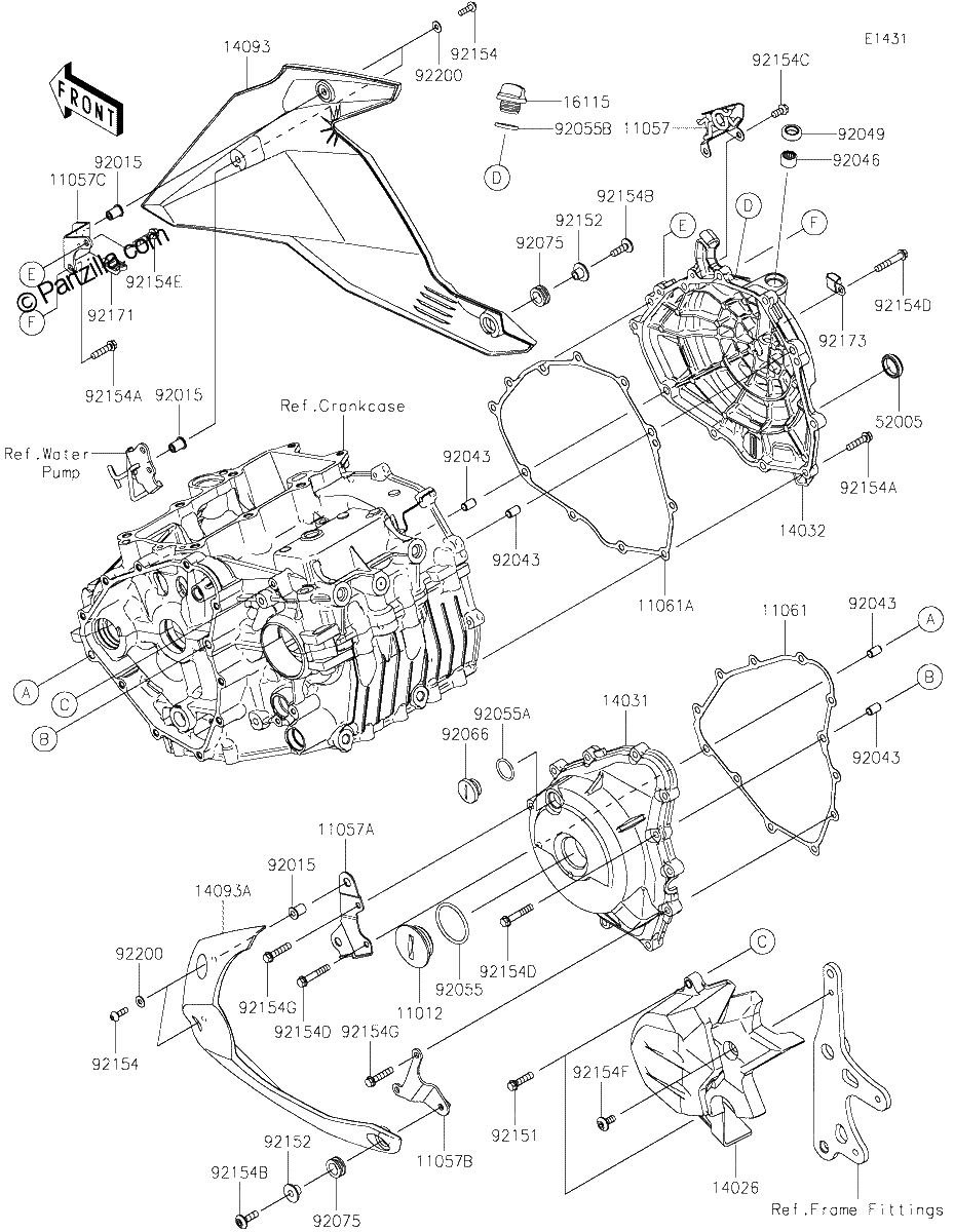 Diagrama de ENGINE COVER S